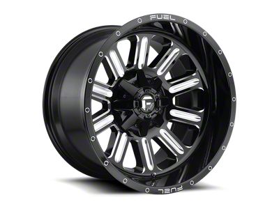 Fuel Wheels Hardline Gloss Black Milled 8-Lug Wheel; 20x9; 1mm Offset (11-14 Silverado 2500 HD)