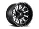 Fuel Wheels Hardline Gloss Black Milled 8-Lug Wheel; 20x9; 1mm Offset (11-14 Silverado 2500 HD)