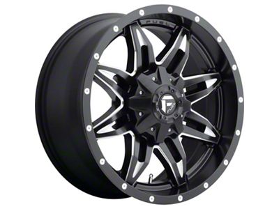 Fuel Wheels Lethal Matte Black Milled 8-Lug Wheel; 20x9; 1mm Offset (11-14 Silverado 2500 HD)