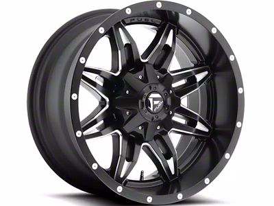 Fuel Wheels Lethal Matte Black Milled 8-Lug Wheel; 20x9; 20mm Offset (11-14 Silverado 2500 HD)