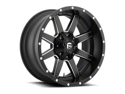 Fuel Wheels Maverick Matte Black Milled 8-Lug Wheel; 18x9; 20mm Offset (11-14 Silverado 2500 HD)