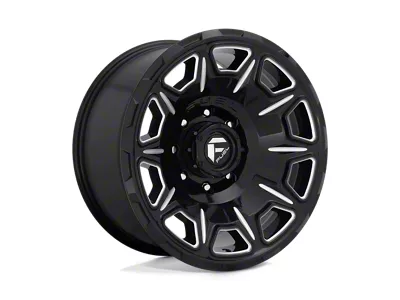 Fuel Wheels Podium Matte Gunmetal with Black Bead Ring 8-Lug Wheel; 18x9; 20mm Offset (11-14 Silverado 2500 HD)