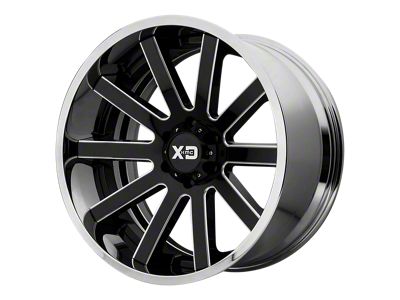 Fuel Wheels Podium Matte Gunmetal with Black Bead Ring 8-Lug Wheel; 20x9; 20mm Offset (11-14 Silverado 2500 HD)