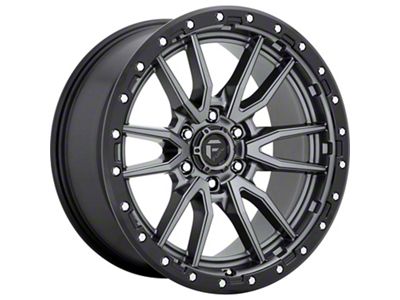 Fuel Wheels Rebel Matte Gunmetal Ring 8-Lug Wheel; 20x9; 1mm Offset (11-14 Silverado 2500 HD)