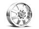 Fuel Wheels Rogue Platinum Brushed Gunmetal with Tinted Clear 8-Lug Wheel; 20x10; -18mm Offset (11-14 Silverado 2500 HD)