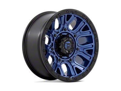 Fuel Wheels Traction Dark Blue with Black Ring 8-Lug Wheel; 20x9; 1mm Offset (11-14 Silverado 2500 HD)