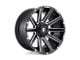 Fuel Wheels Contra Matte Black Milled 8-Lug Wheel; 22x10; -18mm Offset (11-14 Silverado 3500 HD SRW)