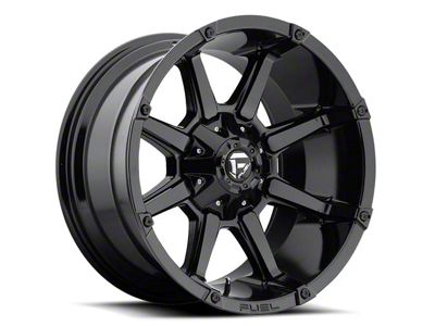 Fuel Wheels Coupler Gloss Black 8-Lug Wheel; 20x10; -12mm Offset (11-14 Silverado 3500 HD SRW)