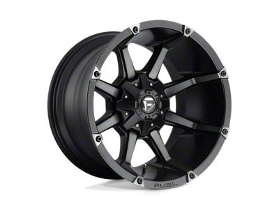 Fuel Wheels Coupler Matte Black Double Dark Tint 8-Lug Wheel; 20x9; 20mm Offset (11-14 Silverado 3500 HD SRW)