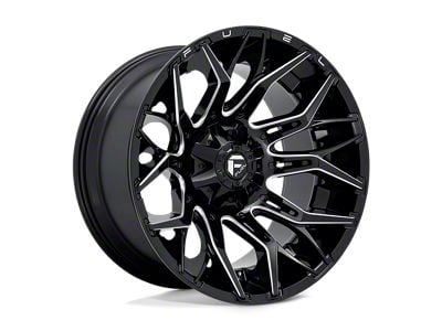 Fuel Wheels Crush Gloss Machined Double Dark Tint 8-Lug Wheel; 20x9; 20mm Offset (11-14 Silverado 3500 HD SRW)