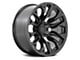 Fuel Wheels Flame Blackout 8-Lug Wheel; 20x9; 1mm Offset (11-14 Silverado 3500 HD SRW)