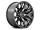 Fuel Wheels Flame Gloss Black Milled 8-Lug Wheel; 20x9; 20mm Offset (11-14 Silverado 3500 HD SRW)