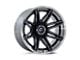 Fuel Wheels Fusion Forged Brawl Gloss Black Brushed Dark Tinted Clear 8-Lug Wheel; 22x10; -18mm Offset (11-14 Silverado 3500 HD SRW)