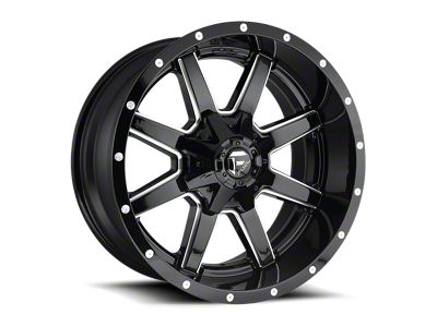 Fuel Wheels Maverick Gloss Black Milled 8-Lug Wheel; 20x10; -18mm Offset (11-14 Silverado 3500 HD SRW)