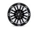 Fuel Wheels Rebar Gloss Black Milled 8-Lug Wheel; 20x10; -18mm Offset (11-14 Silverado 3500 HD SRW)