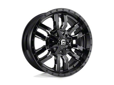 Fuel Wheels Sledge Gloss Black Milled 8-Lug Wheel; 22x10; -18mm Offset (11-14 Silverado 3500 HD SRW)