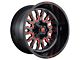 Fuel Wheels Stroke Gloss Black with Red Tinted 8-Lug Wheel; 18x9; 20mm Offset (11-14 Silverado 3500 HD SRW)