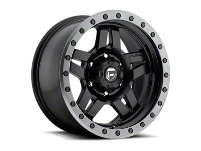 Fuel Wheels Anza Matte Black with Anthracite Ring 6-Lug Wheel; 18x9; 1mm Offset (07-14 Tahoe)