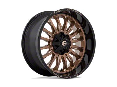 Fuel Wheels Arc Platinum Bronze with Black Lip 6-Lug Wheel; 22x10; -18mm Offset (07-14 Tahoe)