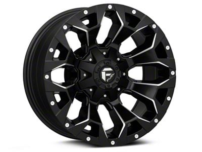 Fuel Wheels Assault Satin Black Milled 6-Lug Wheel; 20x10; -22mm Offset (07-14 Tahoe)