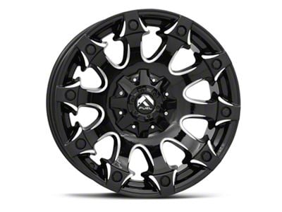 Fuel Wheels Battle Axe Gloss Black Milled 6-Lug Wheel; 20x12; -44mm Offset (07-14 Tahoe)