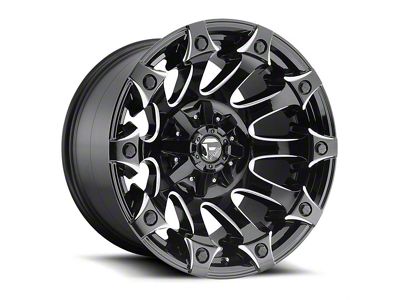 Fuel Wheels Battle Axe Gloss Black Milled 6-Lug Wheel; 22x12; -44mm Offset (07-14 Tahoe)