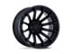 Fuel Wheels Burn Matte Black with Gloss Black Lip 6-Lug Wheel; 20x9; 1mm Offset (07-14 Tahoe)