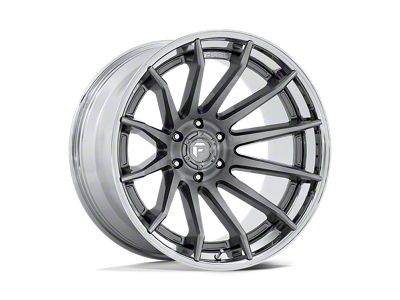 Fuel Wheels Burn Platinum with Chrome Lip 6-Lug Wheel; 20x9; 1mm Offset (07-14 Tahoe)