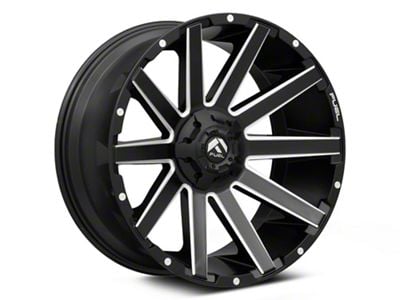 Fuel Wheels Contra Matte Black Milled 6-Lug Wheel; 20x9; 20mm Offset (07-14 Tahoe)