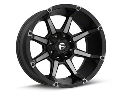 Fuel Wheels Coupler Matte Black Machined 6-Lug Wheel; 20x9; 1mm Offset (07-14 Tahoe)