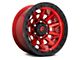 Fuel Wheels Covert Candy Red with Black Bead Ring 6-Lug Wheel; 17x9; 1mm Offset (07-14 Tahoe)