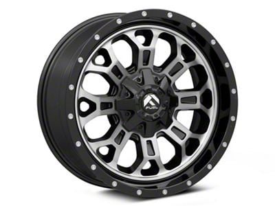 Fuel Wheels Crush Matte Black Machined 6-Lug Wheel; 20x9; 1mm Offset (07-14 Tahoe)