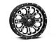 Fuel Wheels Crush Matte Black Machined 6-Lug Wheel; 20x9; 1mm Offset (07-14 Tahoe)