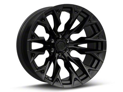 Fuel Wheels Flame Blackout 6-Lug Wheel; 20x9; 1mm Offset (07-14 Tahoe)