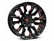 Fuel Wheels Flame Gloss Black Milled with Red Accents 6-Lug Wheel; 20x9; 20mm Offset (07-14 Tahoe)