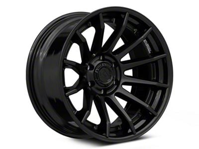 Fuel Wheels Fusion Forged Burn Matte Black with Gloss Black Lip 6-Lug Wheel; 24x12; -44mm Offset (07-14 Tahoe)