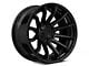 Fuel Wheels Fusion Forged Burn Matte Black with Gloss Black Lip 6-Lug Wheel; 24x12; -44mm Offset (07-14 Tahoe)