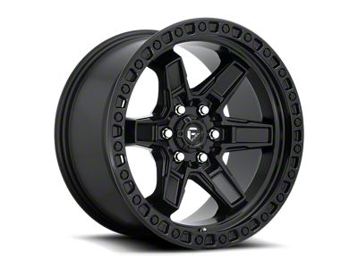 Fuel Wheels Kicker Matte Black 6-Lug Wheel; 17x9; 1mm Offset (07-14 Tahoe)