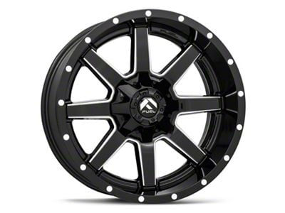 Fuel Wheels Maverick Gloss Black Milled 6-Lug Wheel; 18x9; 1mm Offset (07-14 Tahoe)