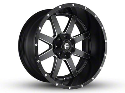 Fuel Wheels Maverick Matte Black Milled 6-Lug Wheel; 24x14; -75mm Offset (07-14 Tahoe)