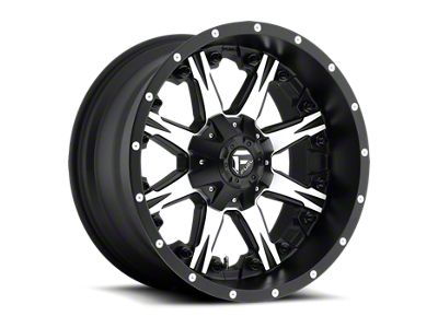 Fuel Wheels NUTZ Matte Black Machined 6-Lug Wheel; 20x10; -12mm Offset (07-14 Tahoe)