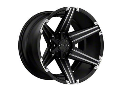 Fuel Wheels Piston Matte Gunmetal with Gloss Black Lip 6-Lug Wheel; 22x9.5; 20mm Offset (07-14 Tahoe)