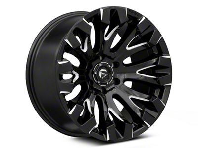 Fuel Wheels Quake Gloss Black Milled 6-Lug Wheel; 20x9; 1mm Offset (07-14 Tahoe)