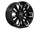 Fuel Wheels Rebar Gloss Black Milled 6-Lug Wheel; 20x9; 1mm Offset (07-14 Tahoe)