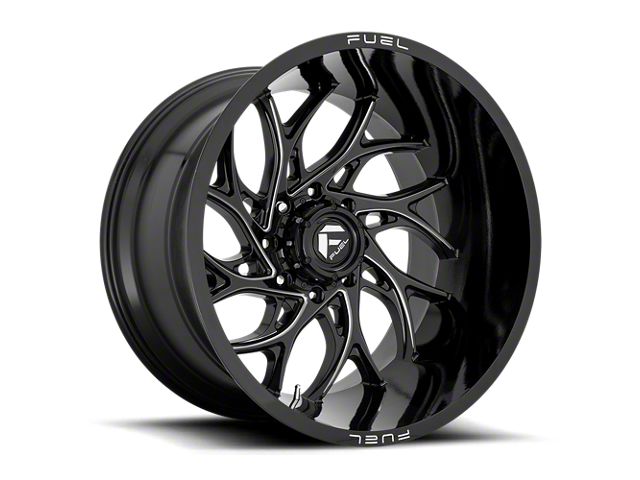Fuel Wheels Runner Gloss Black Milled 6-Lug Wheel; 24x14; -75mm Offset (07-14 Tahoe)
