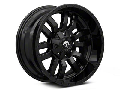 Fuel Wheels Sledge Matte Black with Gloss Black Lip 6-Lug Wheel; 18x8; 35mm Offset (07-14 Tahoe)