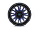 Fuel Wheels Stroke Gloss Black with Blue Tinted Clear 6-Lug Wheel; 18x9; 20mm Offset (07-14 Tahoe)