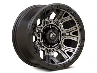 Fuel Wheels Traction Matte Gunmetal with Black Ring 6-Lug Wheel; 17x9; 1mm Offset (07-14 Tahoe)