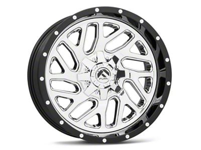 Fuel Wheels Triton Chrome with Gloss Black Lip 6-Lug Wheel; 20x12; -44mm Offset (07-14 Tahoe)