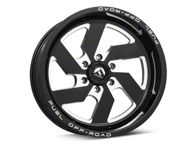 Fuel Wheels Triton Gloss Black Milled 6-Lug Wheel; 20x12; -44mm Offset (07-14 Tahoe)
